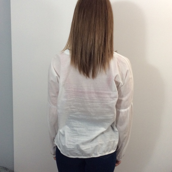 Michael Kors sheer white top, size S - Picture 4 of 6